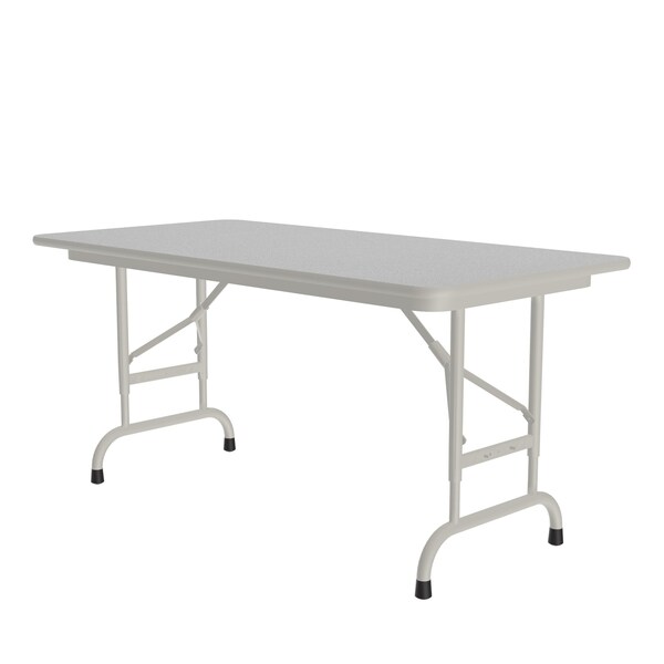 CFA Adjustable Melamine Folding Tables 24x48 Gray Granite